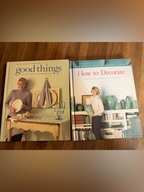 Martha Stewart Good Things & How to Decorate- Both Books are included